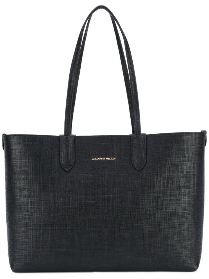 Alexander Mcqueen Small Shopper Tote - Black