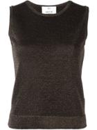 Allude Knit Tank Top - Black