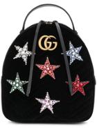 Gucci Gg Marmont Star Backpack - Black