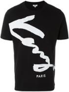 Kenzo Signature Print T-shirt, Men's, Size: Small, Black, Cotton