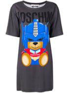 Moschino Transformer Bear T-shirt Dress - Grey