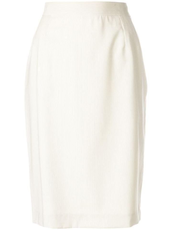 Yves Saint Laurent Pre-owned High-waisted Tulip Skirt - Neutrals