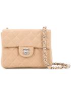 Chanel Vintage Quilted Mini Shoulder Bag - Brown