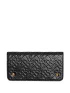 Burberry Monogram Leather Phone Wallet - Black