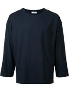 Monkey Time - Chest Pocket T-shirt - Men - Polyester/spandex/elastane/rayon - Xl, Blue, Polyester/spandex/elastane/rayon