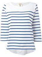 Striped Longlseeved T-shirt - Women - Cotton - S, Red, Cotton, Semicouture