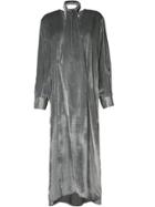 Christopher Esber Neck Tie Long Sleeved Dress - Metallic