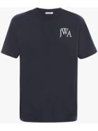 Jw Anderson Embroidered Logo T-shirt - Blue