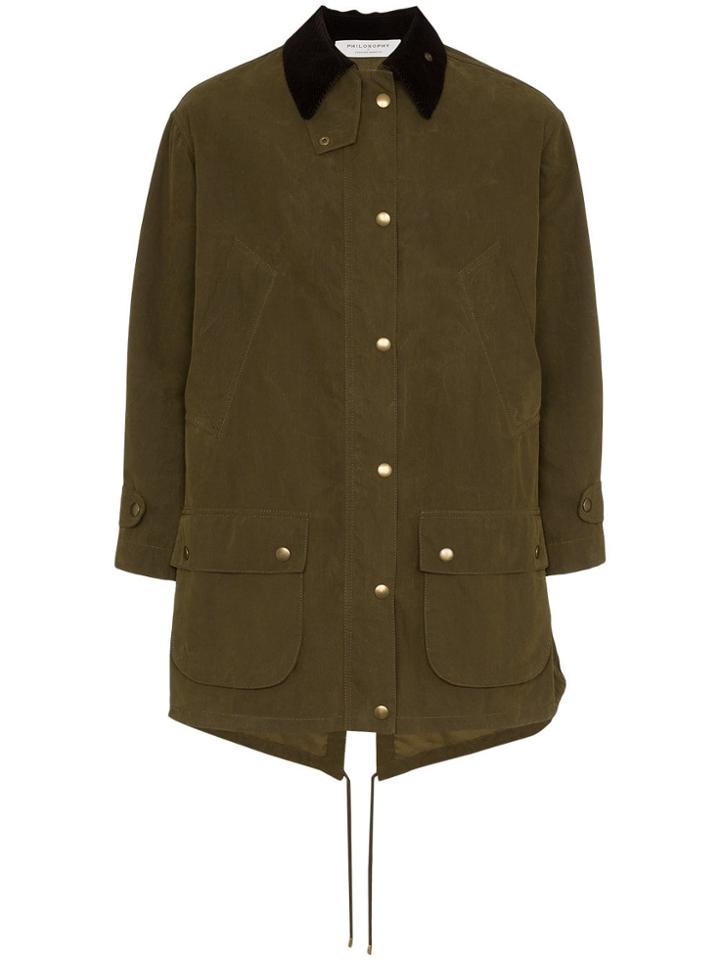Philosophy Di Lorenzo Serafini Oversized Button Fastening Parka -