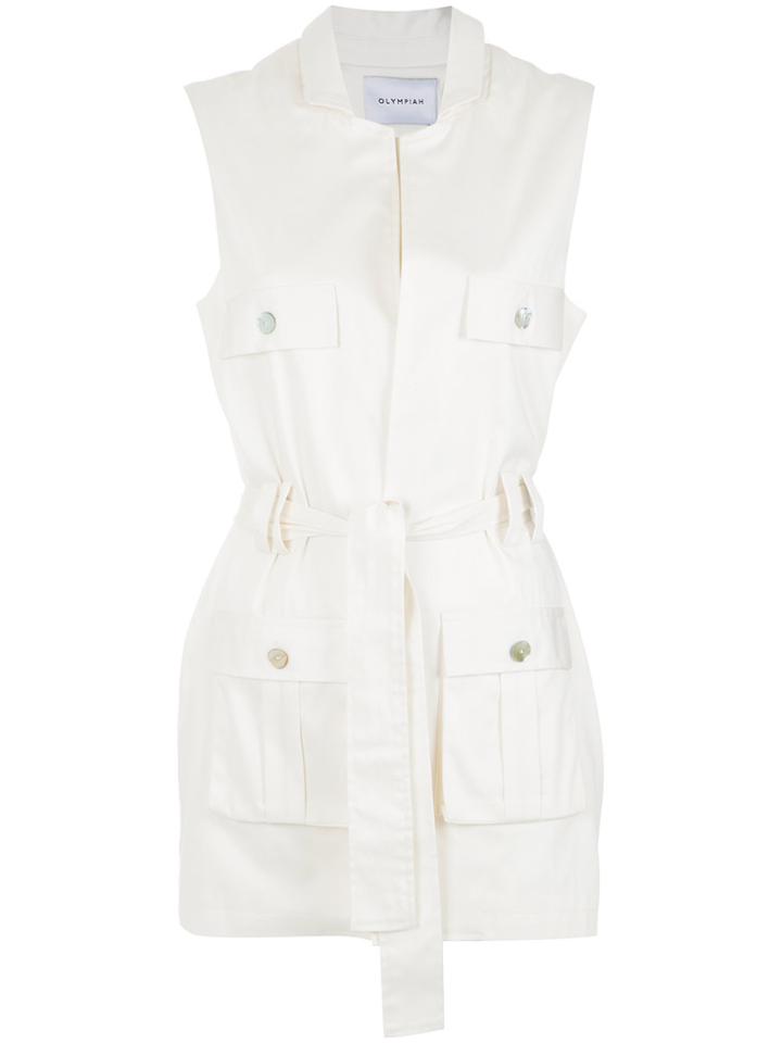Olympiah Cargo Shirt - White