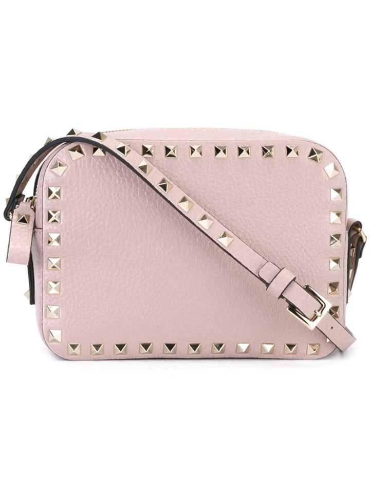 Valentino Valentino Garavani 'rockstud' Crossbody Bag - Pink & Purple