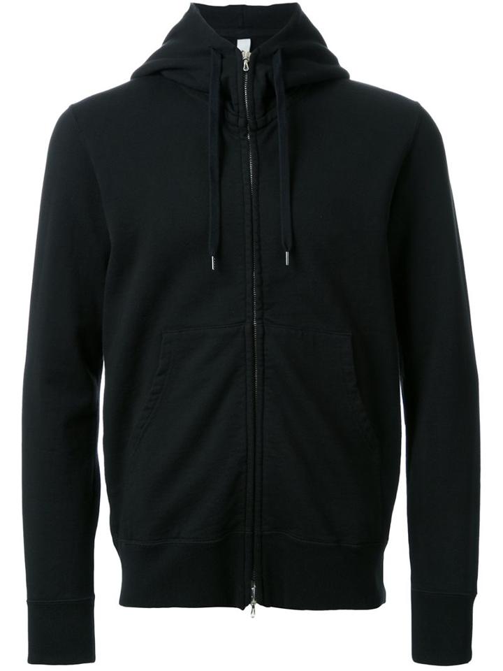 Attachment Zipped Hoodie, Men's, Size: 2, Black, Cotton