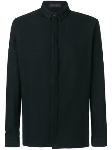Kris Van Assche Micro-textured Shirt - Black