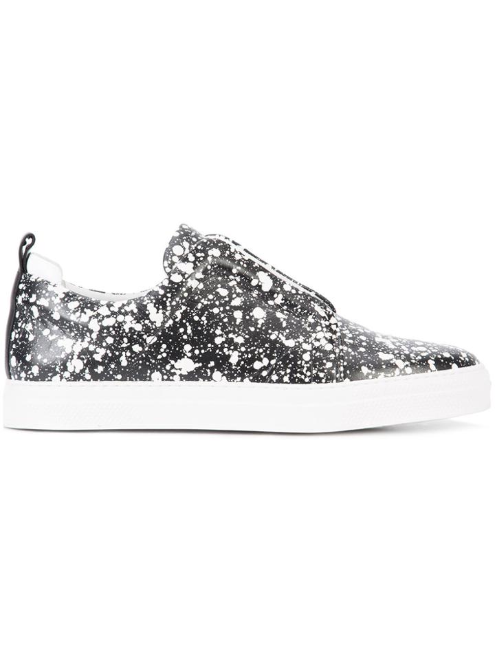 Pierre Hardy Slider Printed Slip-on Sneakers - Black