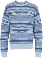 Napa By Martine Rose D-alder Stripe Knitted Jumper - Blue
