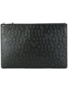 Givenchy Logo Embossed Clutch, Women's, Black