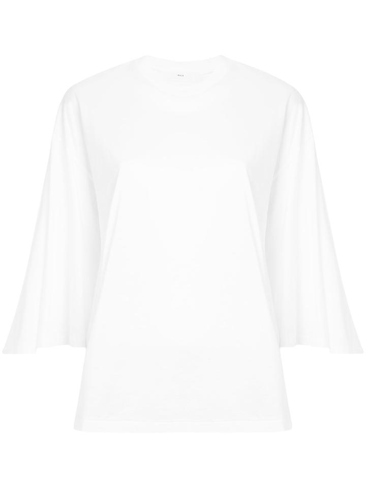 Toga Pulla Flared Sleeve Jersey Top - White
