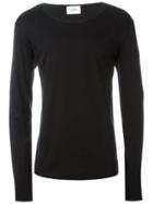 The White Briefs 'wheat' Long Sleeve T-shirt - Black