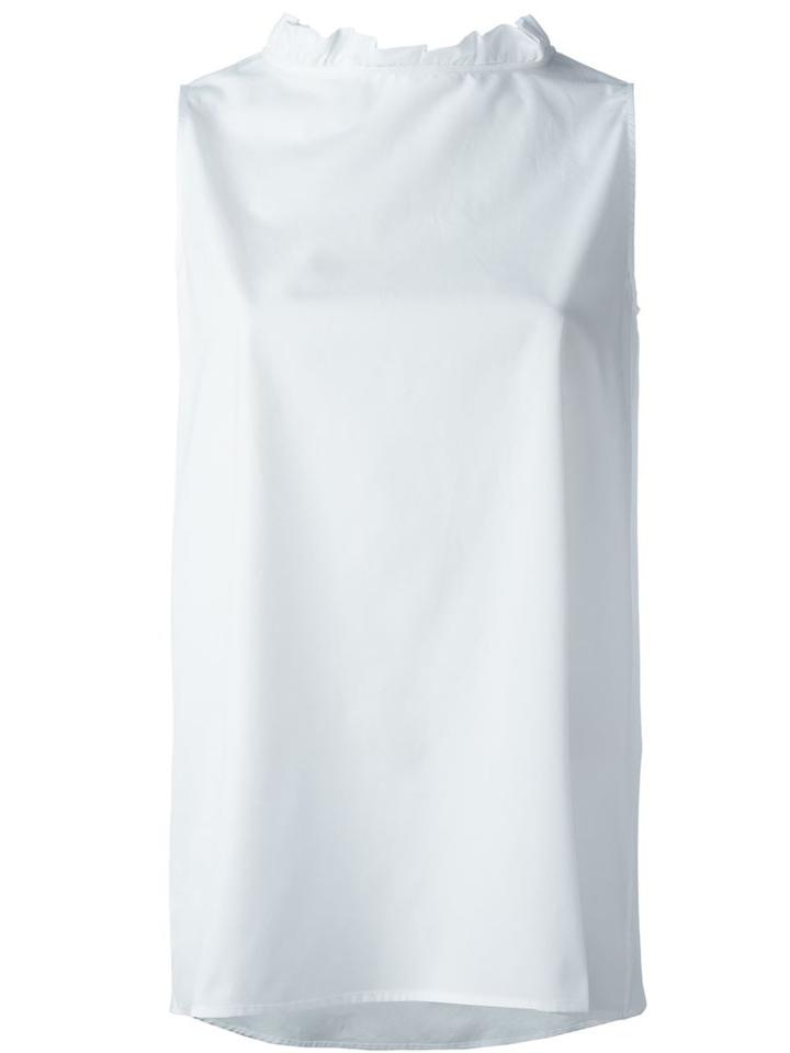 Ermanno Scervino Frill Neck Tank Top