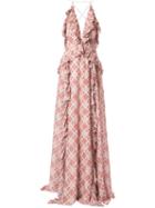 Jonathan Simkhai Pleated Ruffle Details Dress - Pink