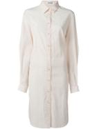 Jil Sander Cut-out Sleeve Long Shirt