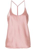 T By Alexander Wang Fitted Camisole Top - Pink & Purple
