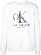 Calvin Klein 205w39nyc Logo Print Sweatshirt - White
