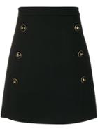 Dolce & Gabbana Dg Buttons Mini Skirt - Black