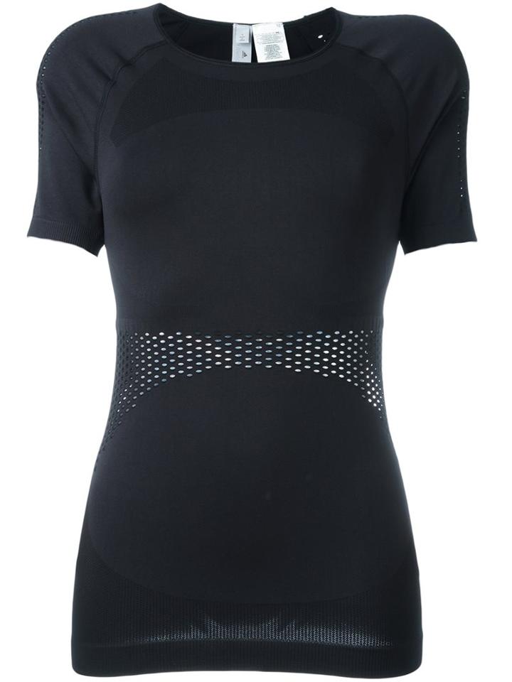 Adidas By Stella Mccartney Fitness T-shirt, Women's, Size: Large, Black, Nylon/spandex/elastane