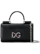 Dolce & Gabbana Mini Sicily Von Wallet Crossbody Bag - Black