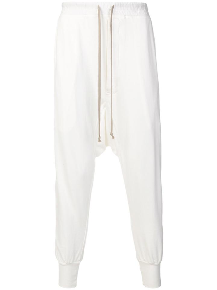 Rick Owens Drkshdw Loose Fit Track Trousers - White