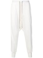 Rick Owens Drkshdw Loose Fit Track Trousers - White