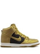 Nike Wmns Dunk High Sneakers - Gold