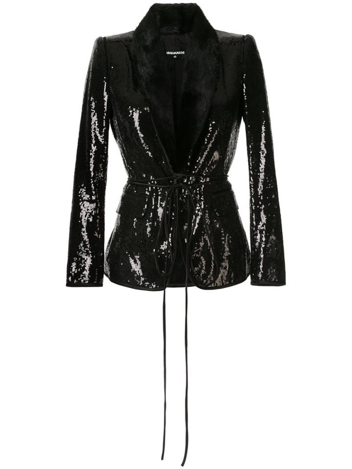 Dsquared2 Sequin-embellished Jacket - Black