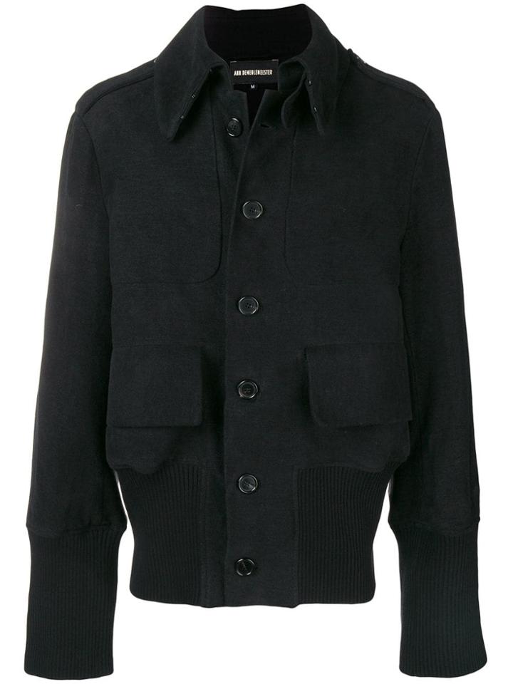 Ann Demeulemeester Niles Bomber Jacket - Black