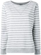Woolrich Striped Sweatshirt, Women's, Size: Medium, Grey, Cotton