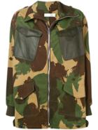 Victoria Beckham Camouflage Military Jacket - Green
