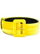 Attico Classic Buckled Belt - Yellow