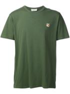 Maison Kitsuné Fox Patch T-shirt, Men's, Size: Xxl, Green, Cotton