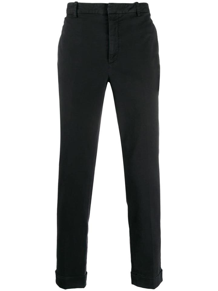 Neil Barrett Turn Up Cuff Chinos - Black