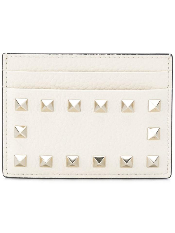 Valentino Studded Wallet - White