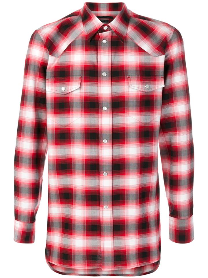 Marc Jacobs Ombré Checked Shirt - Red