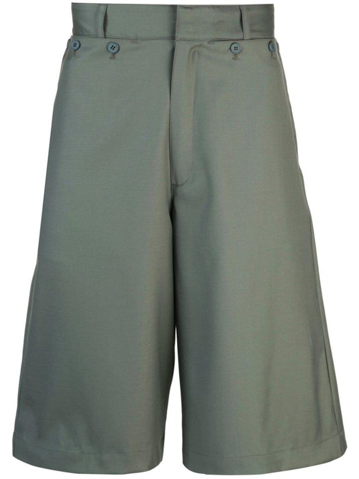 Jacquemus Button-detail Bermuda Shorts - Green