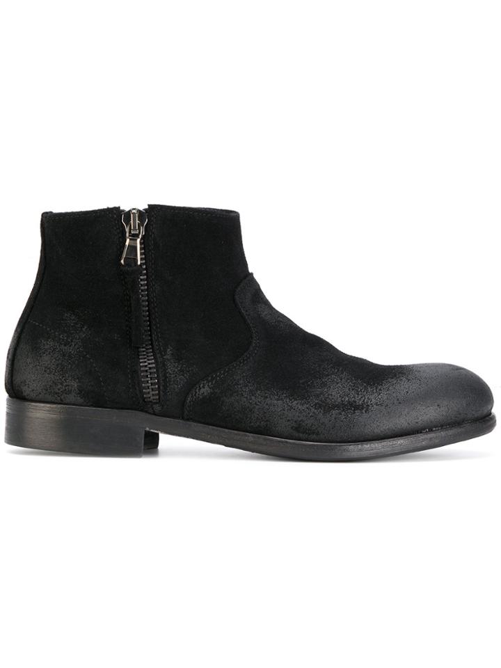 Leqarant Zip Up Boots - Black
