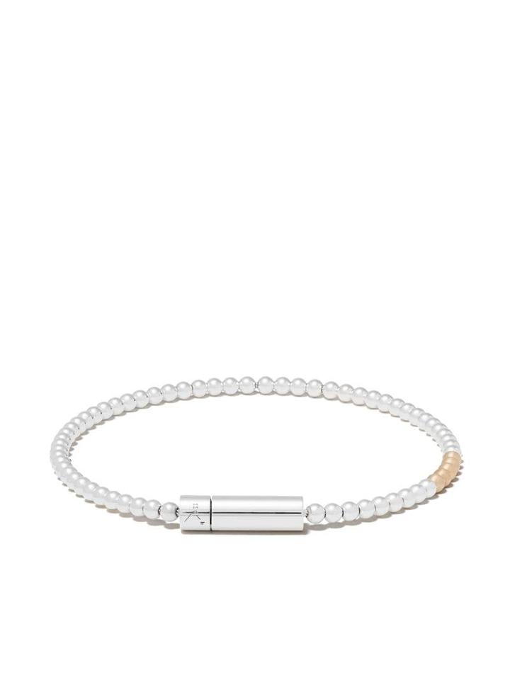 Le Gramme Beads Bracelet Le 11 Grammes - Silver/gold