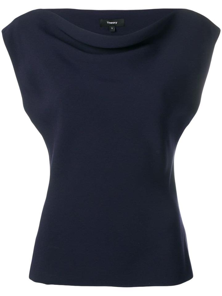 Theory Boat Neck T-shirt - Blue
