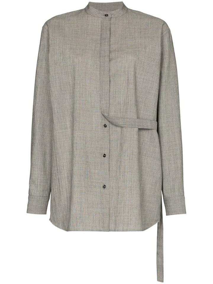 Jil Sander Strap Detail Shirt - Grey