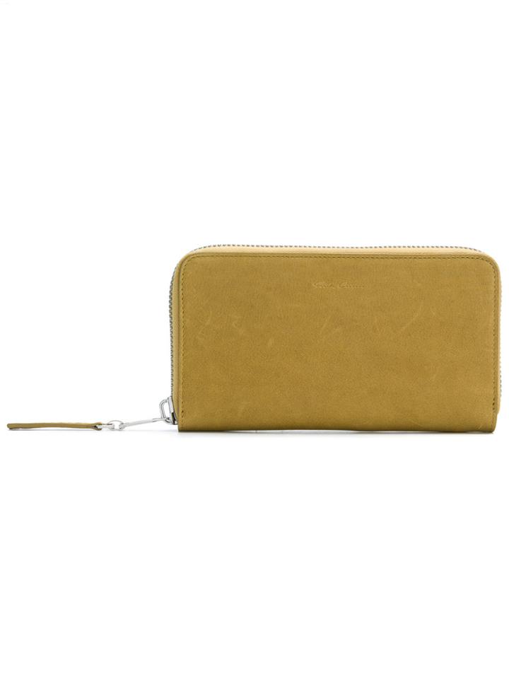 Rick Owens Zipped Continental Wallet - Yellow & Orange