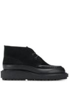 Sacai Platform Lace-up Brogues - Black