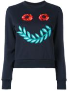 Paul Smith Floral Face Sweatshirt - Blue